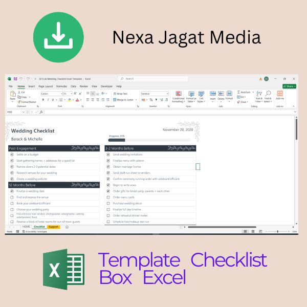 2a Template Checklist Box Excel