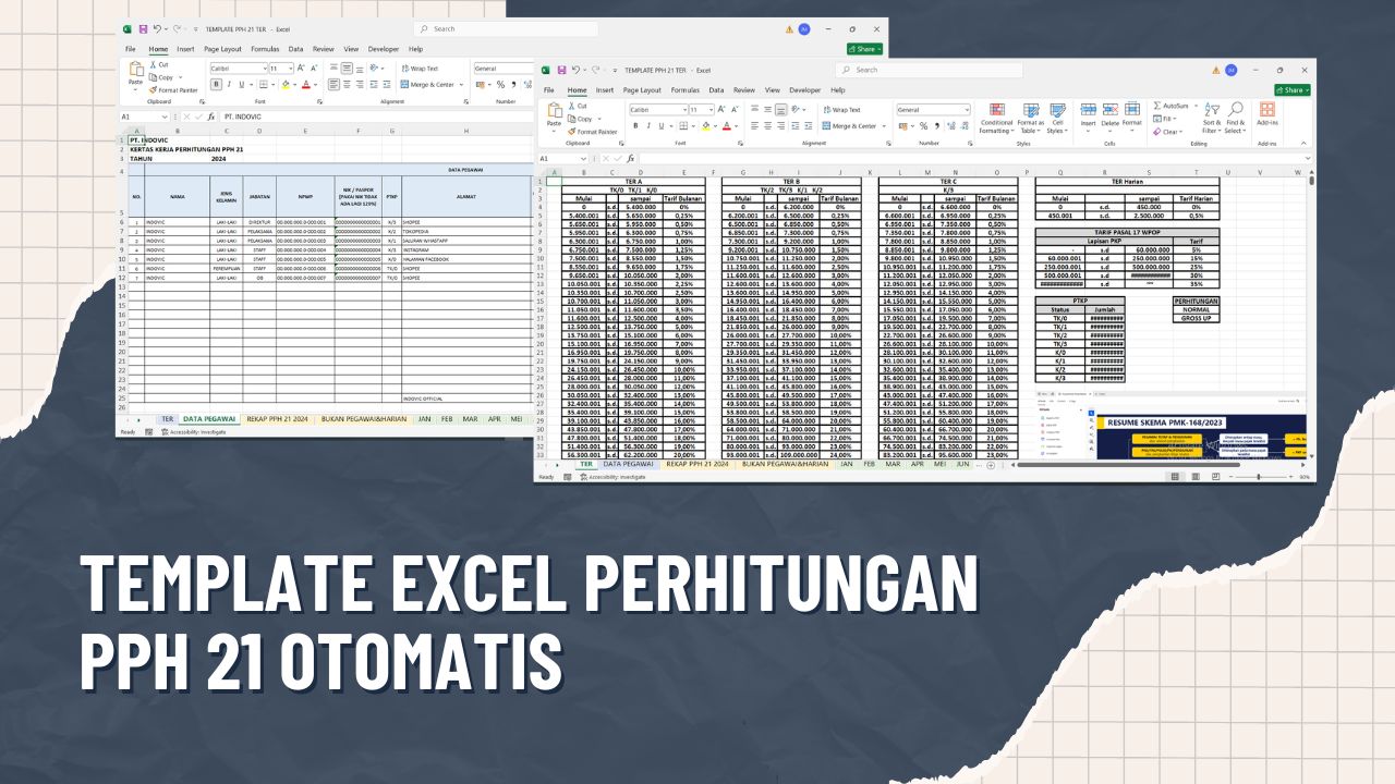 Template Excel Perhitungan PPh 21 Otomatis dan Mudah Digunakan