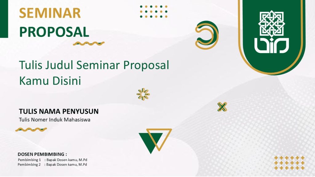 01 PPT Template PPT Sidang Skripsi dan Seminar Proposal uin