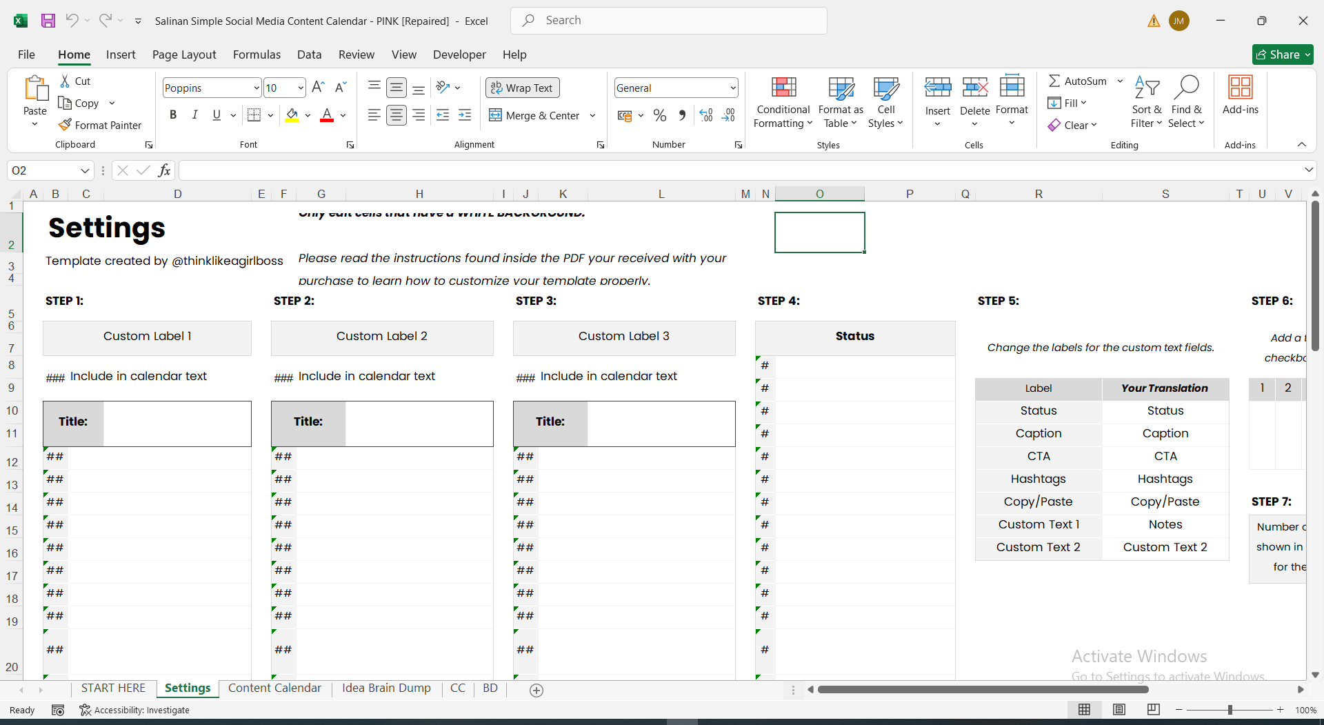 03a sosial media konten planner excel template