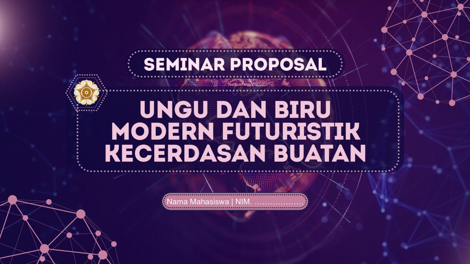 Template PPT Powerpoint Sidang Skripsi dan Seminar Proposal Profesional