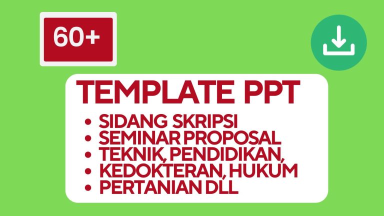 60 Puluhan Template PPT Sidang Skripsi dan Seminar Proposal Menarik