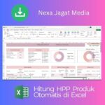6a Hitung HPP Produk Otomatis di Excel