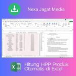 6b Hitung HPP Produk Otomatis di Excel