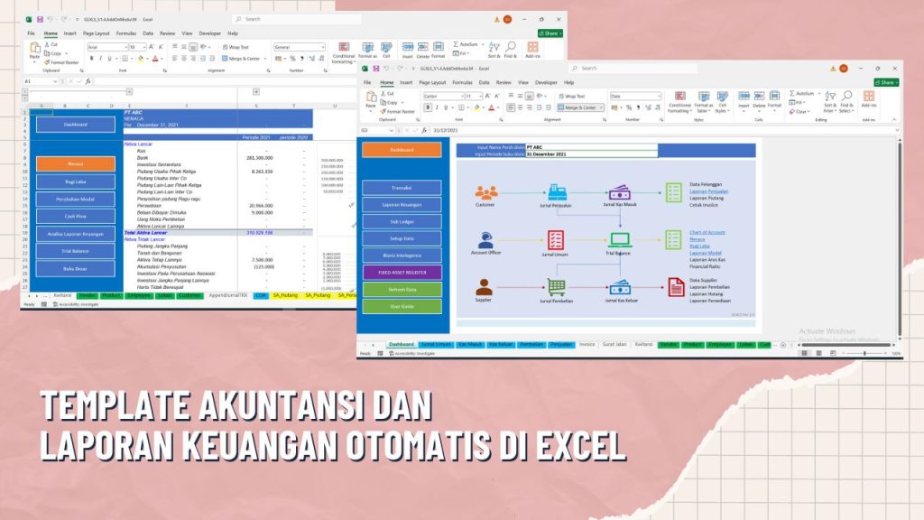 Template Akuntansi dan Laporan Keuangan Otomatis di Excel