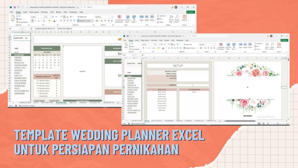 Template Wedding Planner Excel untuk Persiapan Pernikahan