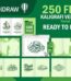 250 File Kaligrafi Vektor Format CDR CorelDRAW Siap Edit