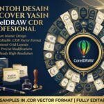 Contoh Desain 50 Cover Yasin CorelDRAW CDR Profesional