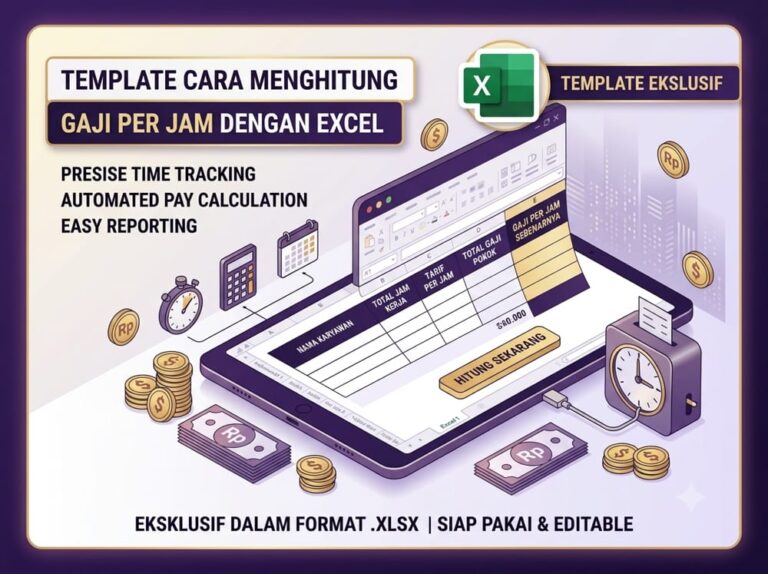 Template Cara Menghitung Gaji Per Jam dengan Excel