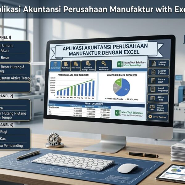 Aplikasi Akuntansi Manufaktur dengan Excel