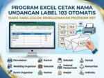 Program Excel Cetak Nama Undangan Label 103 Otomatis