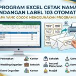Program Excel Cetak Nama Undangan Label 103 Otomatis